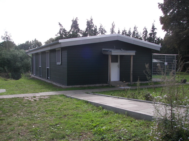 Das fertige Katzenhaus im Tierheim Lübeck
